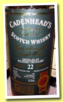 Pulteney 22 yo 1990/2012 (55.2%, Cadenhead, Authentic Collection, bourbon barrel, 204 bottles)